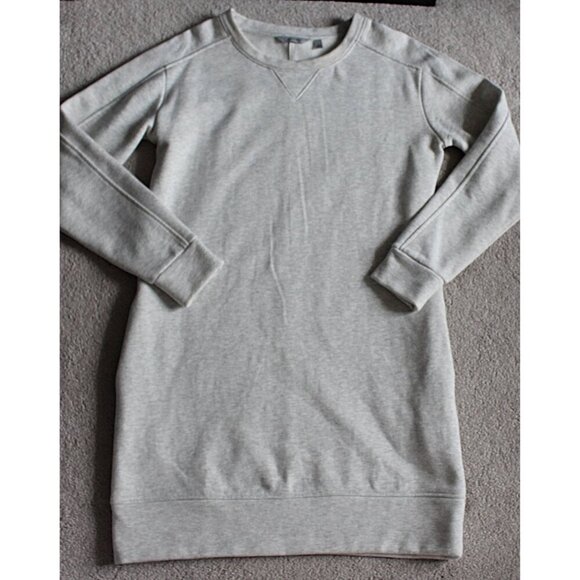 Athleta - Lolo Sweatshirt Dress #162954 in Heather Grey, Classic Cotton Fleece S - Picture 6 of 10